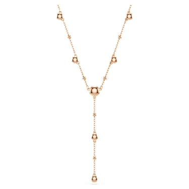 Colar Y Imber, Lapidação redonda, Branco, Acabamento em ouro rosa de 18 quilates - Swarovski, 5763813
