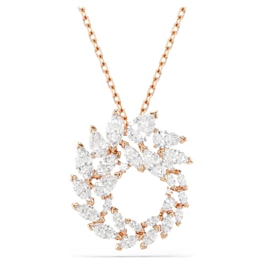Mesmera ペンダント, マーキスカット, ホワイト, 18Kローズゴールドコーティング - Swarovski, 5764188
