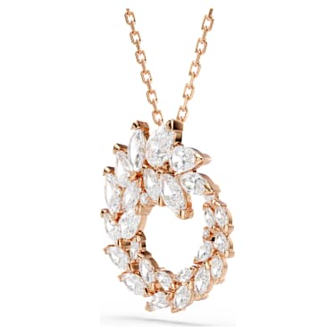 Mesmera medál, Marquise metszés, Fehér, 18 kt-os rózsaarany bevonat - Swarovski, 5764188