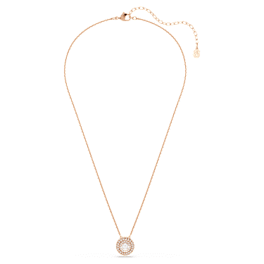 Pendente Sublima, Taglio Round, Bianco, Finitura oro rosa 18K - Swarovski, 5764190
