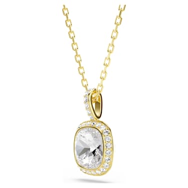 Pendente Una Angelic, Taglio Cushion, Bianco, Finitura oro 18K - Swarovski, 5764761