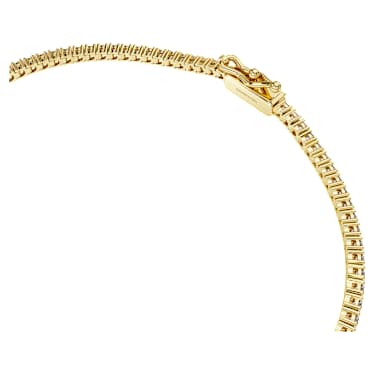 Bracelete Tennis Eternity, Diamantes criados em laboratório 1,5 ct tw, Modelo redondo, Branca, Ouro amarelo de 18 quilates - Swarovski, 5764884