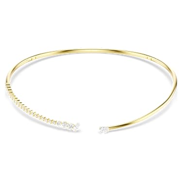 Mesmera Choker, Blandade slipningar, Vit, 18K guldfinish - Swarovski, 5765175