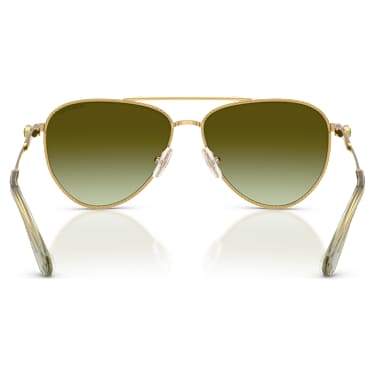 Ochelari de soare, Formă pilot, SK7009, Nuanță aurie - Swarovski, 5765699