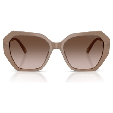 Zonnebril, Vierkante vorm, SK6017, Bruin - Swarovski, 5765703