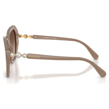 太陽眼鏡, 方形, SK6017, 咖啡色 - Swarovski, 5765703