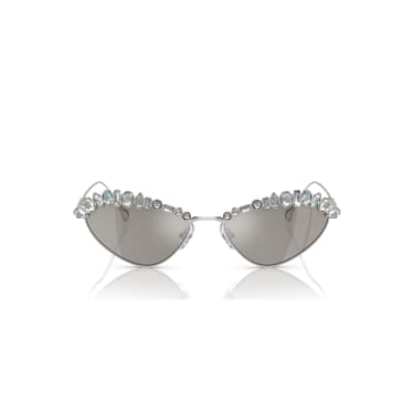 Occhiali da sole, Forma Cat-eye, SK7009, Tono argentato - Swarovski, 5765705