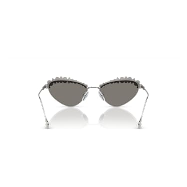 Ochelari de soare, Formă ochi de pisică, SK7009, Nuanță argintie - Swarovski, 5765705