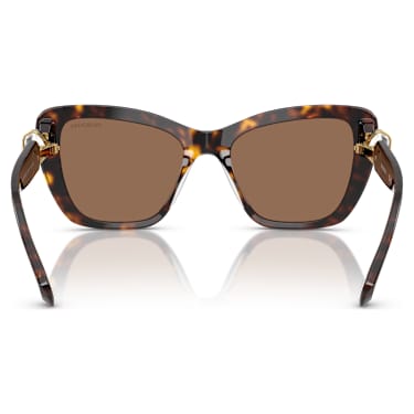 Occhiali da sole, Forma Cat-eye, SK6018, Marroni - Swarovski, 5765707