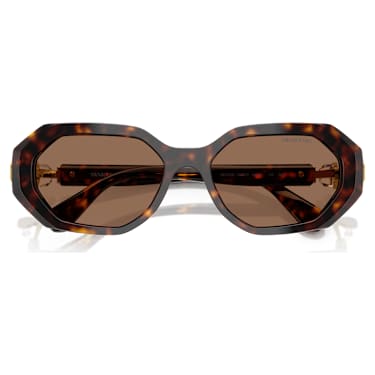 Sunglasses, Octagon shape, SK6028, Brown - Swarovski, 5765721
