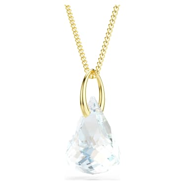 Lunar Anhänger, Oval-Schliff, Weiß, 18K goldbeschichtet - Swarovski, 5766797