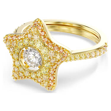 Sublima ring, Ronde slijpvorm, Ster, Meerkleurig, ‎18k gouden afwerking - Swarovski, 5767345