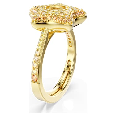 Sublima 戒指, 圆形切割, 星星, 彩色, 金色饰面 - Swarovski, 5767346