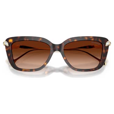 Sunglasses, Cat-eye shape, SK6065, Havana - Swarovski, 5767678