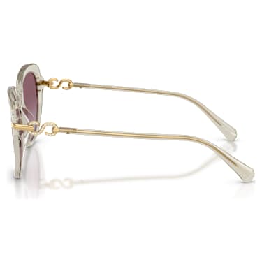 Sluneční brýle, Motýlí tvar, SK6073, Béžové - Swarovski, 5767698