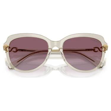 Sunglasses, Butterfly shape, SK6073, Beige - Swarovski, 5767698