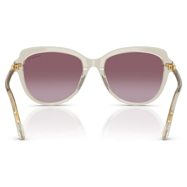 Sunglasses, Butterfly shape, SK6073, Beige - Swarovski, 5767698