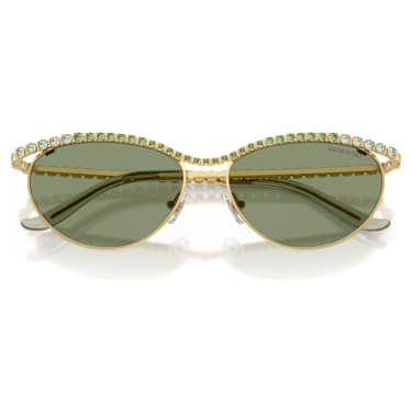 Sunglasses, Cat-Eye shape, SK7046, Green - Swarovski, 5767703
