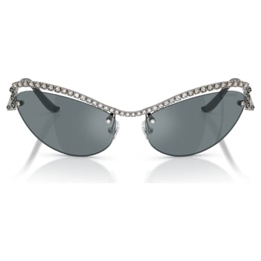 Sluneční brýle, Tvar kočičího oka, SK7048, Stříbrný odstín - Swarovski, 5767707