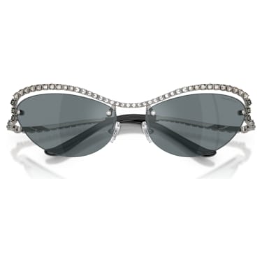 Sluneční brýle, Tvar kočičího oka, SK7048, Stříbrný odstín - Swarovski, 5767707