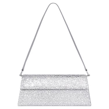Sublima 手袋, 水晶，皮革, 銀色 - Swarovski, 5769031