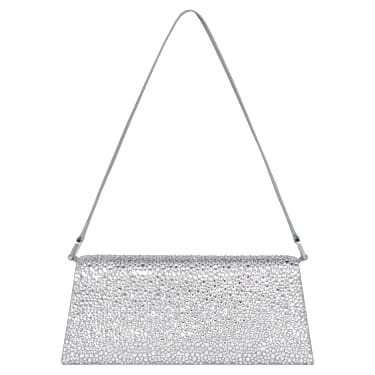 Sublima tas, Kristallen, Leer, Zilverkleurig - Swarovski, 5769031