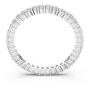 Matrix Vittore 戒指, 圆形切割, 白色, 银色润饰 - Swarovski, 5771271
