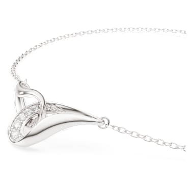Swarovski Classica ブレスレット, ラウンドカット, インターロッキング, ホワイト, スターリングシルバー - Swarovski, 5778023