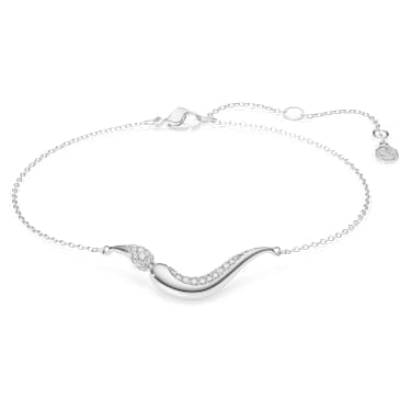 Swarovski Classica 브레이슬릿, 라운드 컷, 화이트, 스털링 실버 - Swarovski, 5778085