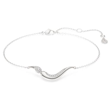 Swarovski Classica ブレスレット, ラウンドカット, ホワイト, スターリングシルバー - Swarovski, 5778085
