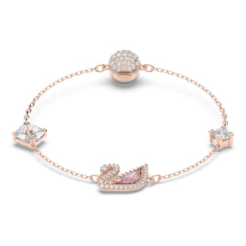     Dazzling Swan Bracelet, Multi-colored, Rose-gold tone plated | Swarovski.com Dazzling Swan Bracelet, Multi-colored, Rose-gold... 
