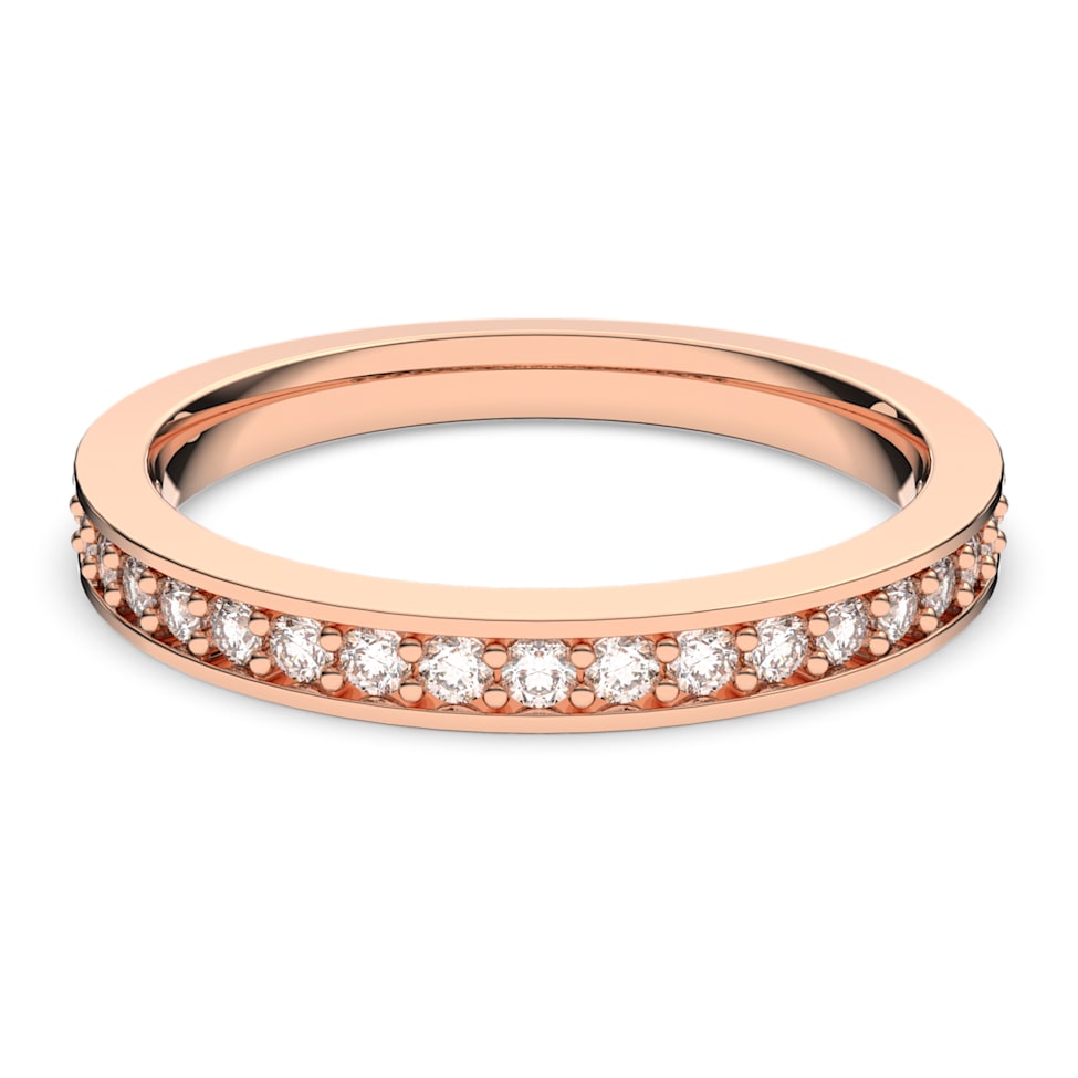Rare ring, White, Rose gold-tone plated by SWAROVSKI