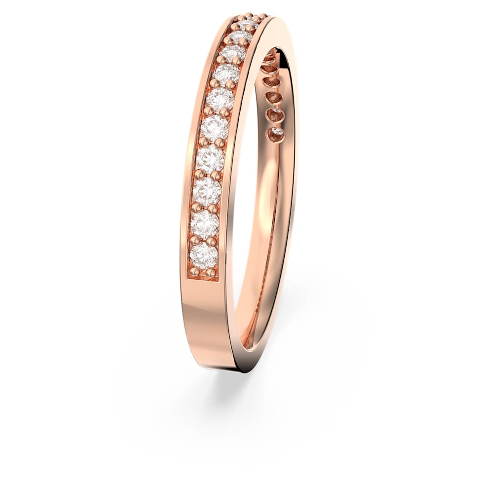 Rare ring, White, Rose gold-tone plated by SWAROVSKI