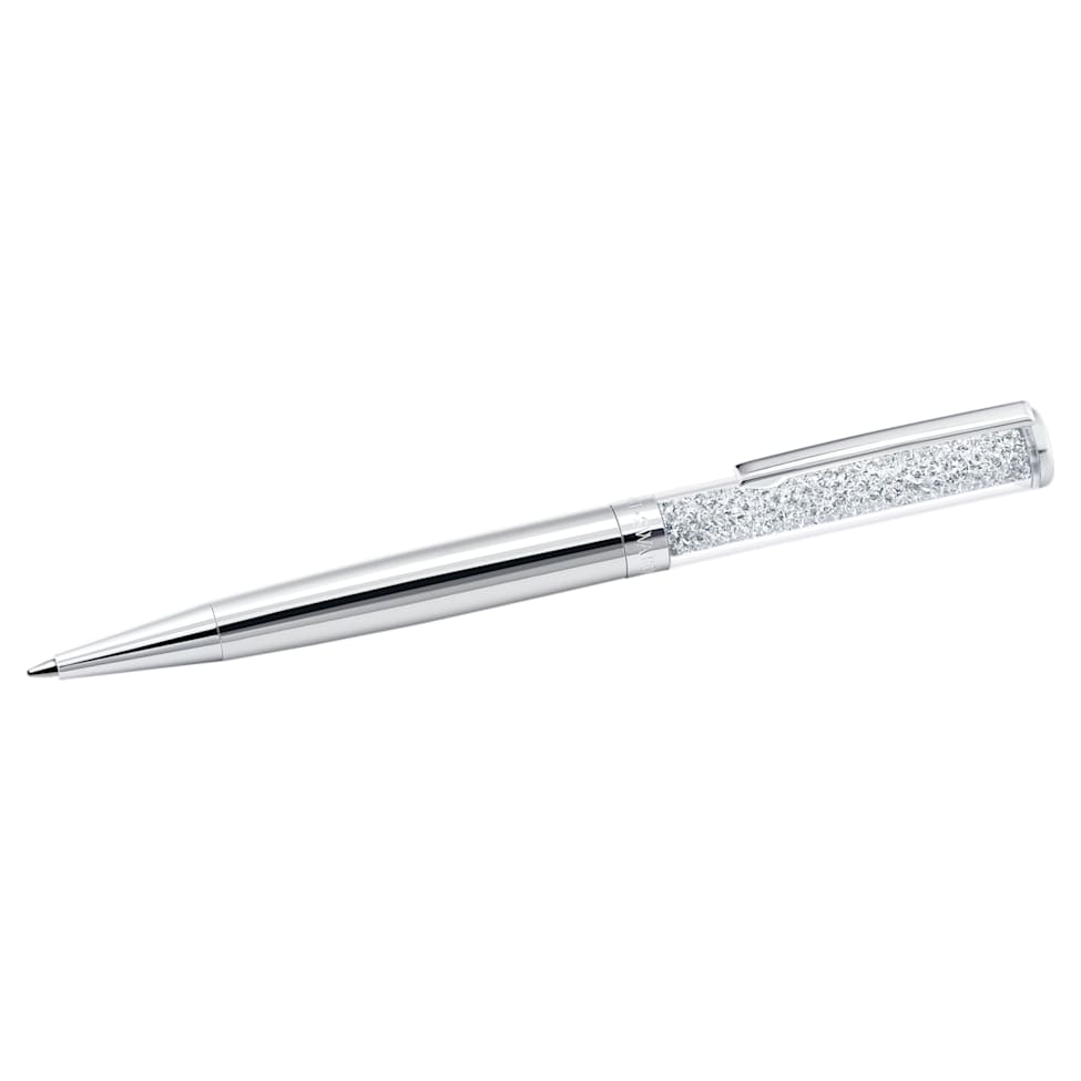 Crystalline ballpoint pen, Silver Tone, Chrome plated by SWAROVSKI