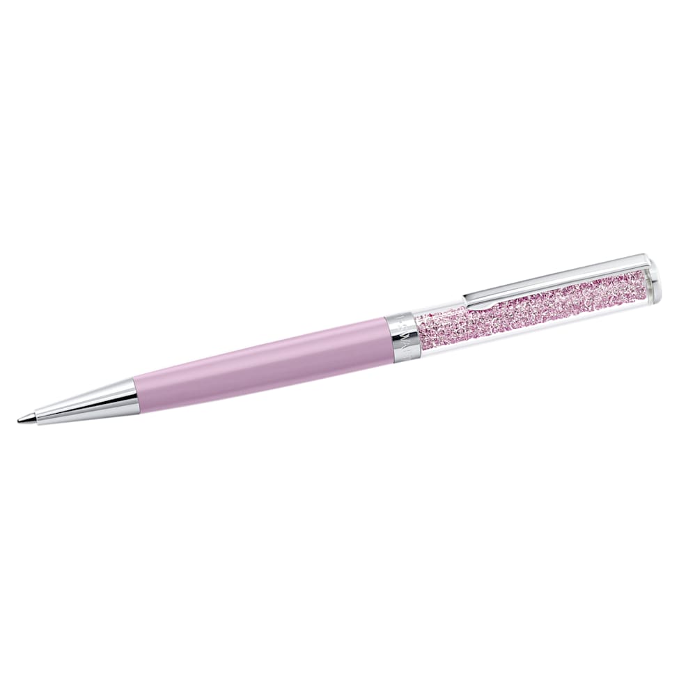 Crystalline ballpoint pen, Purple, Purple lacquered, chrome plated by SWAROVSKI