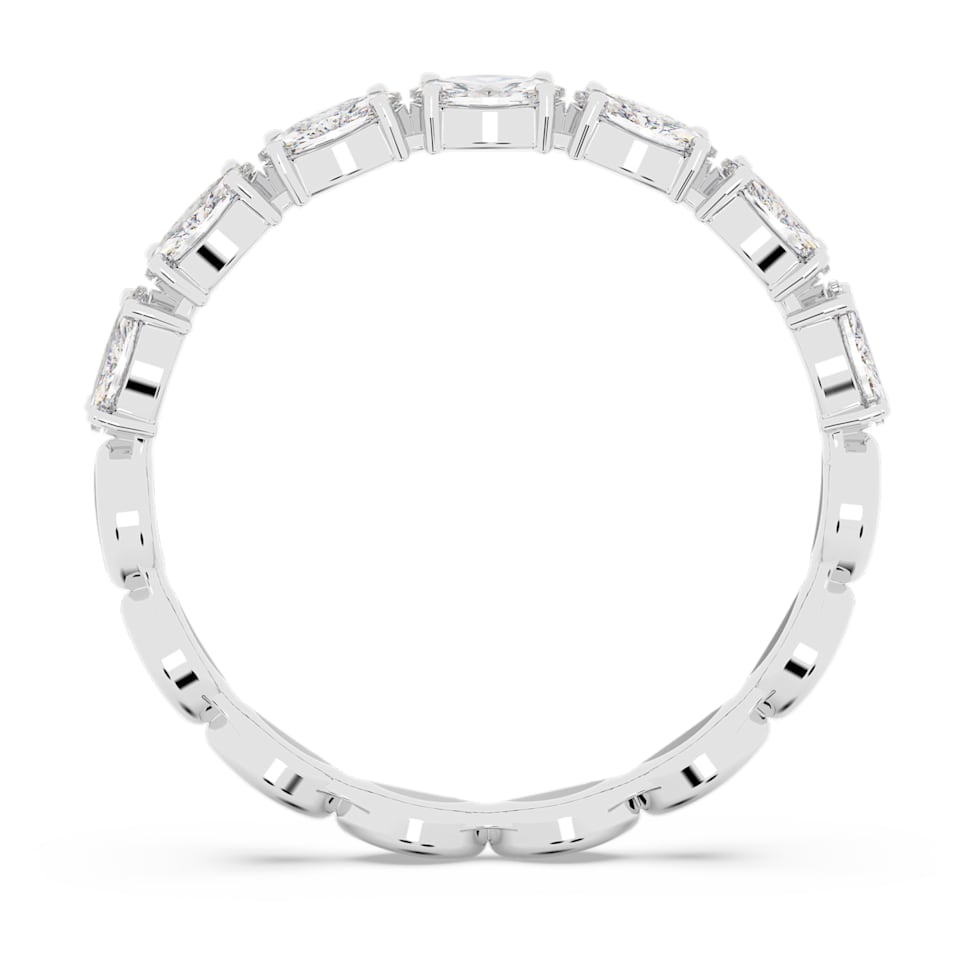 Vittore ring, Marquise cut, White, Rhodium plated by SWAROVSKI