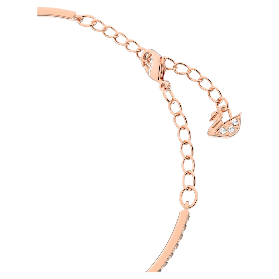 Swarovski Sparkling Dance bracelet, Round cut, Oval shape, White, Rose gold-tone plated by SWAROVSKI