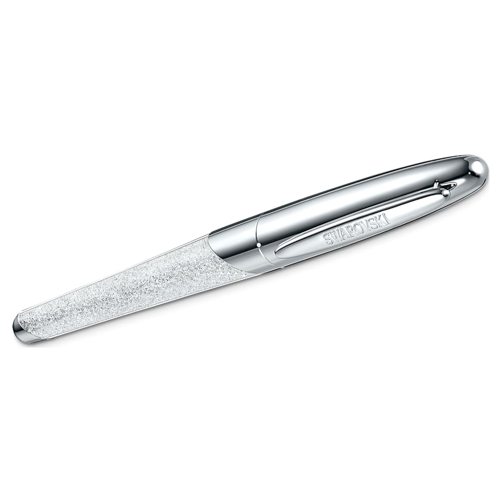 Crystalline Nova rollerball pen, Silver Tone, Chrome plated by SWAROVSKI