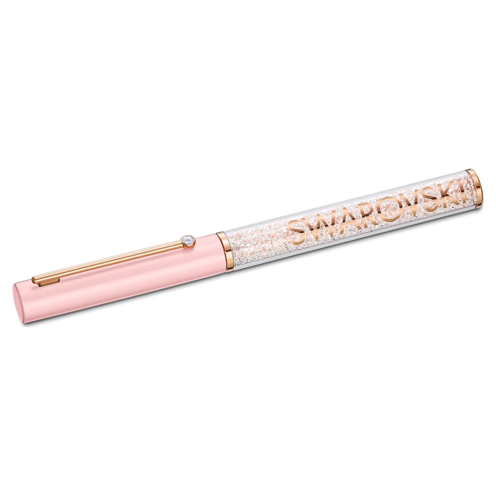 Crystalline Gloss ballpoint pen, Pink, Pink lacquered, Rose gold-tone plated by SWAROVSKI