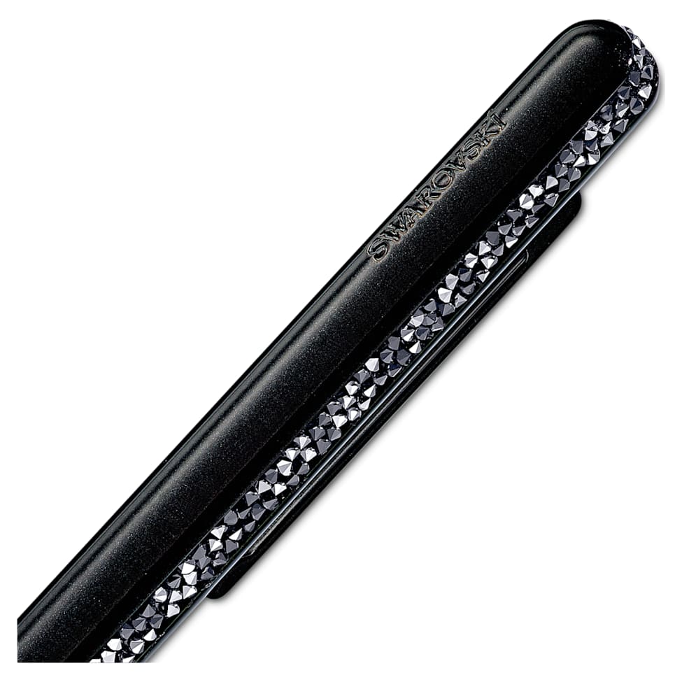 Crystal Shimmer ballpoint pen, Black, Black lacquered by SWAROVSKI