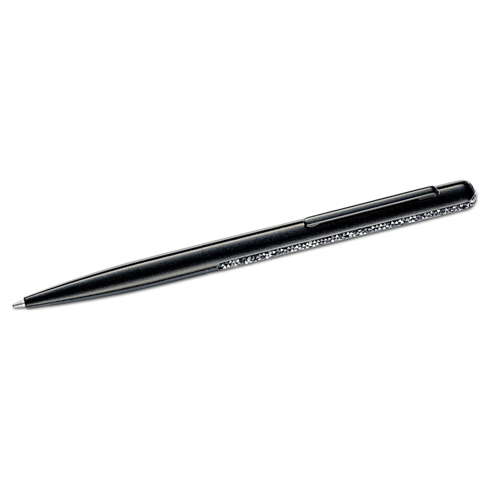 Crystal Shimmer ballpoint pen, Black, Black lacquered by SWAROVSKI