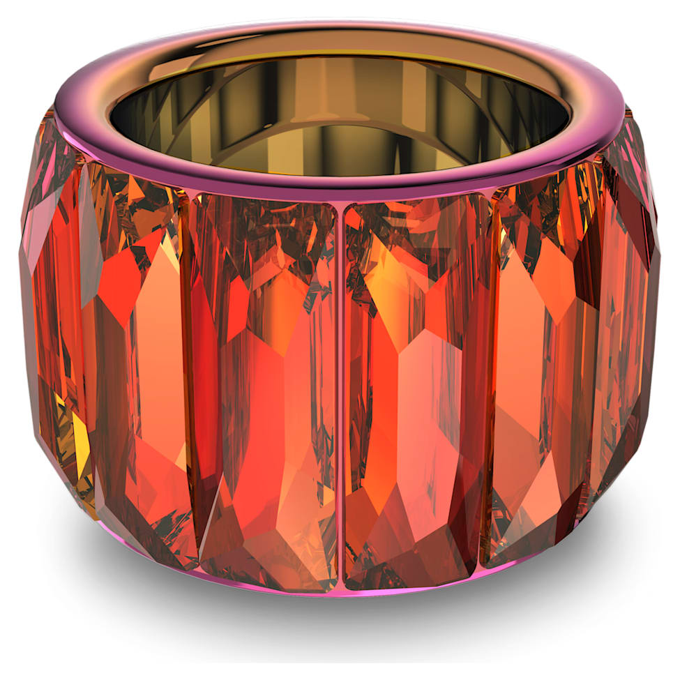 Curiosa cocktail ring, Baguette cut, Pink by SWAROVSKI