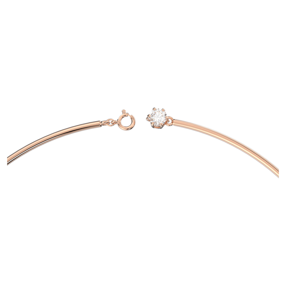 Constella necklace, Round cut, White, Rose gold-tone plated by SWAROVSKI