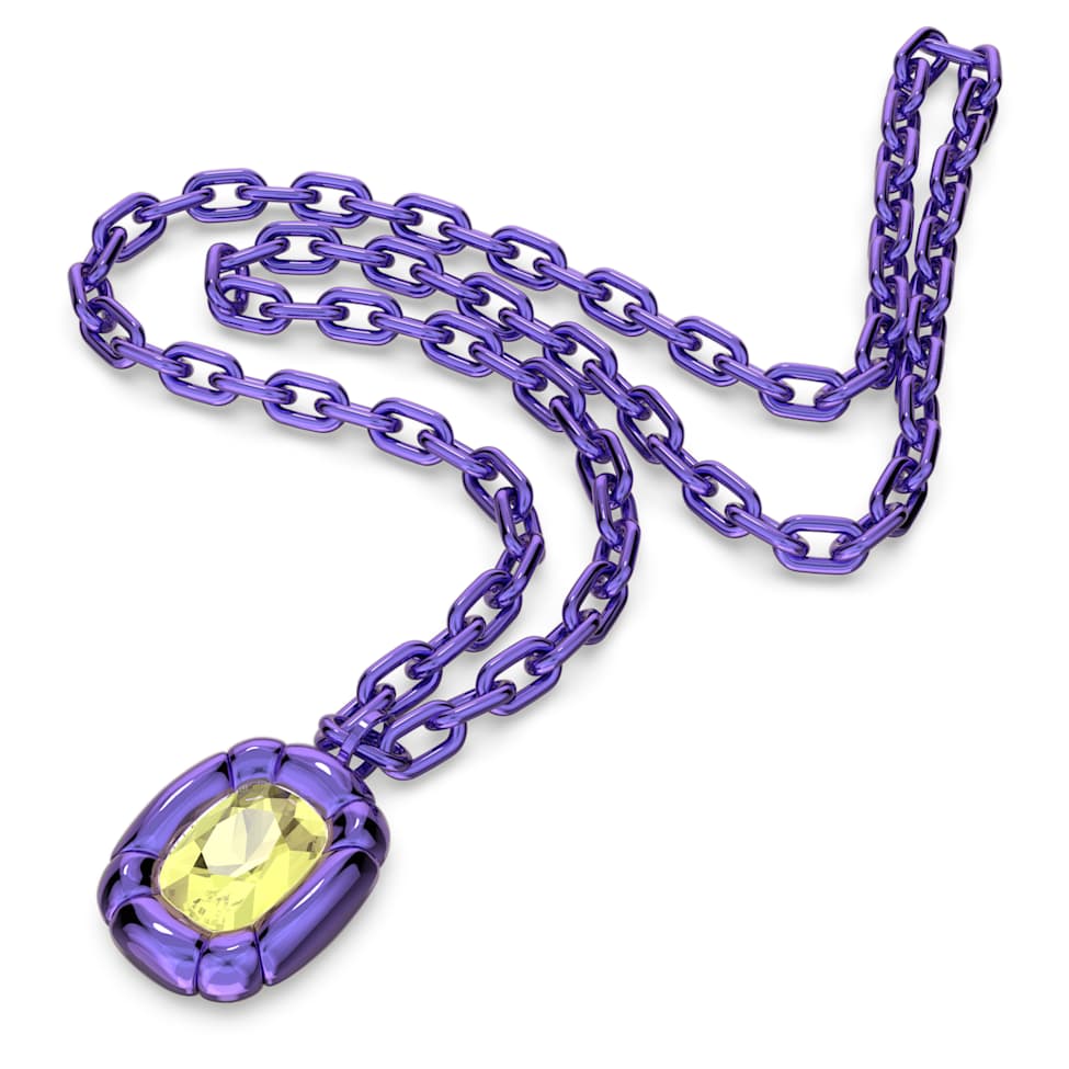 Dulcis pendant, Cushion cut, Purple by SWAROVSKI