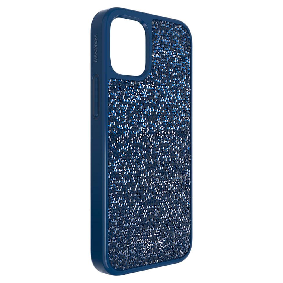 Glam Rock smartphone case, iPhone® 12 mini, Blue by SWAROVSKI