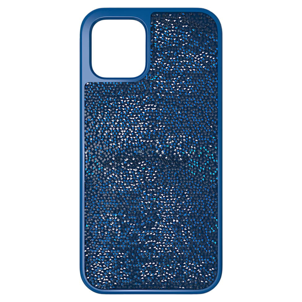 Glam Rock smartphone case, iPhone® 12/12 Pro, Blue by SWAROVSKI