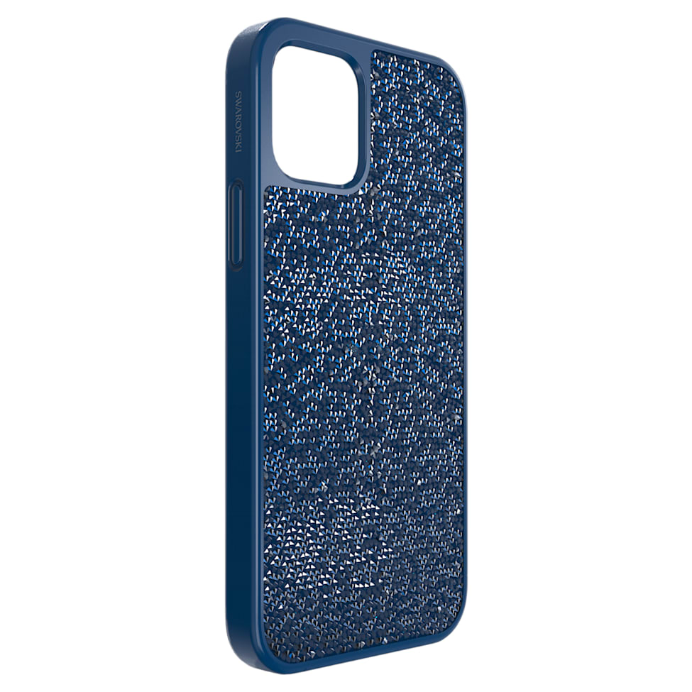 Glam Rock smartphone case, iPhone® 12/12 Pro, Blue by SWAROVSKI