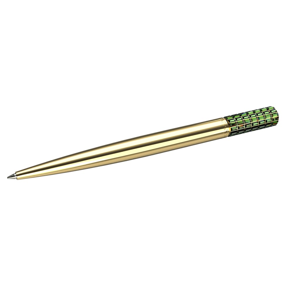 Ballpoint pen, Green, Gold-tone plated by SWAROVSKI