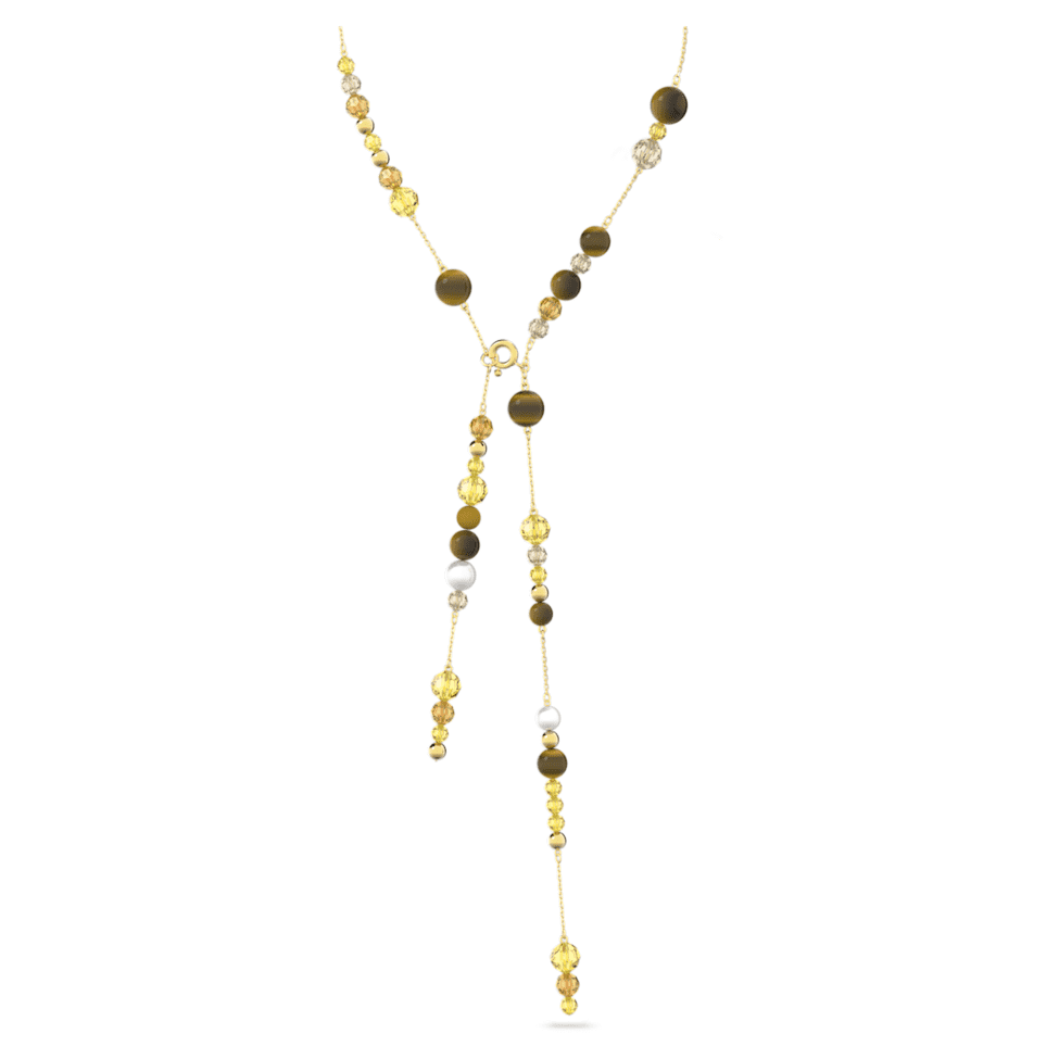 Somnia Y necklace, Multicoloured, Gold-tone plated by SWAROVSKI