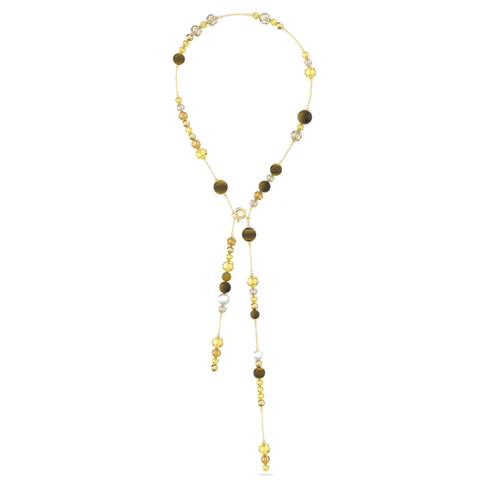 Somnia Y necklace, Multicoloured, Gold-tone plated by SWAROVSKI